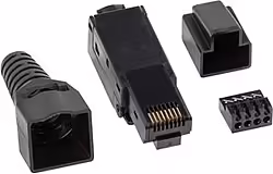 Lanberg Plu-6000tl Conector Rj-45 Negro | 5901969427073 | 2,99 euros