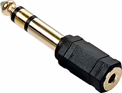 Lindy 35620 Cambiador De Género Para Cable 6.3mm 3,5mm Neg | LINDY35620 | 4002888356206
