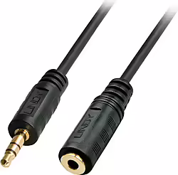 Lindy 35654 Cable De Audio 5 M 3,5mm Negro | LINDY35654 | 4002888356541 | 6,99 euros