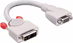 Lindy 41222 Adaptador De Cable De Ví­deo 0,2 M Dvi-a Vga  | LINDY41222 | 4002888412223