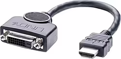 Lindy 41227 Adaptador De Cable De Ví­deo 0,2 M Dvi-d Hdmi | LINDY41227 | 4002888412278