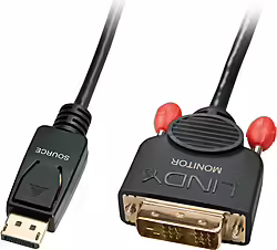 Lindy 41489 Adaptador De Cable De Ví­deo 0,5 M Displaypor | LINDY41489 | 4002888414890