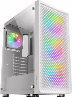Mars Gaming Mc-f Blanco, Semitorre Gaming Atx, Ventana Completa C | MCFW | 8435693103288