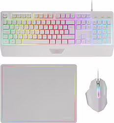 Mars Gaming Mcp124, Combo Gaming 3en1, Teclado Ergonómico  | MCP124WFR | 8435693105855