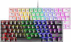 Mars Gaming Mk60 Teclado Juego Usb Qwerty Italiano Negro | MK60BIT | 8435693101512 | 20,99 euros