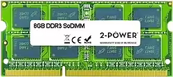 Memoria 2-power 8gb Ddr3l Mhz Mem0803a | 5055190148969 | 13,36 euros