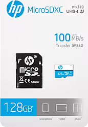 Microsd Hp 128gb Cl10 | HFUD128-1U1BA | 4712847096837 | 10,99 euros