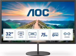 Monitor Aoc V4 2560 X 1440 Pixeles 2k Ultra Hd Led 31.5p Negro | Q32V4 | 4038986119900