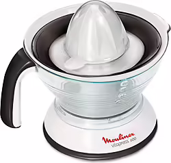 Moulinex Pc300b10 Exprimidor Exprimidor Lenta 25 W Blanco, Gris | 3045386373543 | 30,00 euros