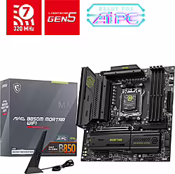 Msi Mag B850m Mortar Wifi Placa Base Amd B850 Zócalo Am5 M | 4711377321150 | 213,99 euros