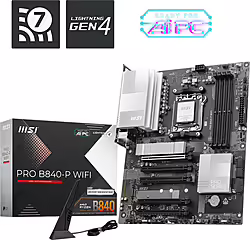 Msi Pro B840-p Wifi Placa Base Amd B840 Zócalo Am5 Atx | 4711377286596 | 152,49 euros