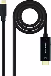 Nanocable Cable Conversor Usb-c A Hdmi 1.4 4k©30hz 1.8 M, Ne | 10.15.5132 | 8433281012882