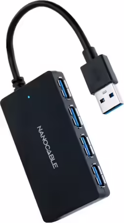 Nanocable Hub Usb 3.0 Con 4 Puertos De Usb 3.0, Usb-a M-usb 3.0 H | 10.16.4403 | 8433281012295