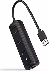 Nanocable Hub Usb-a 3.0 A 3xusb-a 3.0 + Rj45, Usb-a M- Usb-a M-rj | 10.16.4604 | 8433281015531
