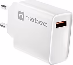 Natec Ribera Universal Blanco Corriente Alterna Carga Rápi | NUC-2057 | 5901969443066
