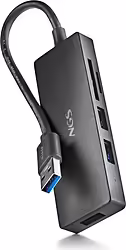 Ngs Ihub Reader Usb 3.2 Gen 1 (3.1 Gen 1) Type-A 5000 Mbit/s Negr | NGS-HUB-0168 | 8435430626049