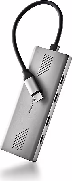NGS WONDER4-C USB Tipo C 5000 Mbit/s Plata | WONDER4C | Hay 4 unidades en almacén