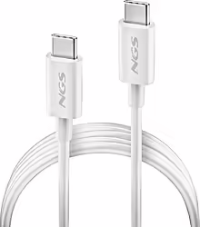 Ngs Zyro 60w-1 Cable Usb Usb 2.0 1 M Usb C Blanco | NGS-ACCESORIOS-0328 | 8435430627374