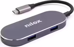 Nilox Mini-docking Usb-c: Hdmi, 3 Puertos Usb 3.0 Y Usbc | NXDSUSBC01 | 8436556145650