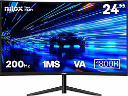Nilox Monitor 23 8 Curvo 200hz Hdmi Dp Pantalla Para Pc 60,5 Cm ( | NXM24CRV2001 | 8431775035935