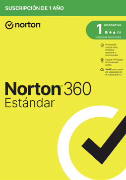 NortonLifeLock 360 Standard Español Licencia básica 1 lice | 21433183 | Hay 2 unidades en almacén