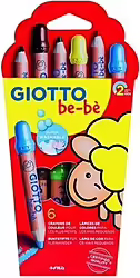 Pack 6 Lapices De Colores Giotto Be-be Mina Gigante Capuchon De S | 469600 | 8000825019005