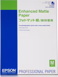 Papel Epson Enhanced Matte Paper, Din A2, 192 G M², 50 Hojas  | C13S042095 | 0010343861312