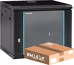 Phasak Armario Mural 19 9u 600x450mm Desmontado Negro | PHO 2109D | 0745604519977 | 104,99 euros