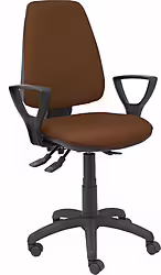 Piqueras Y Crespo Silla Elche S Bali Marron Oscuro Brazos Fijos | 14ASB463B8RN | 8435501010432