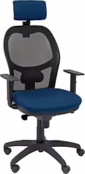 Piqueras Y Crespo Silla Jorquera Malla Negra Asiento Bali Azul Ma | 15SM840B200B10CRNCR