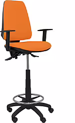 Piqueras Y Crespo Taburete Elche S Bali Naranja Brazos Regulables | T14ASB308B10RN | 8435501011804