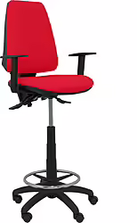 Piqueras Y Crespo Taburete Elche S Bali Rojo Brazos Regulables | T14ASB350B10RN | 8435501011828