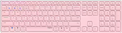 Rapoo E9800m Teclado Bluetooth Qwerty Rosa | 00215802 | 6940056121400 | 37,49 euros