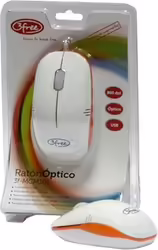 Raton 3free Optico Usb Blanco Naranja 3f-mcm101 Wo | 3F-MCM101/WO | 8480000908896 | 4,99 euros
