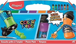 Set 6 Temperas Maped Color``peps Textura Untuosa Lavable En M&iac | 810011 | 3154148100119