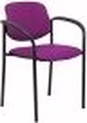 Silla Fija Villalgordo Chasis Negro Similpiel Morado 27nspmocb | 8435501001850 | 110,99 euros