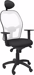Silla Jorquera Malla Blanca Cabecero Fijo Asiento Bali Negro 15sb | 15SBBALI840C | 8436563384516
