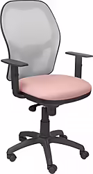 Silla Jorquera Malla Gris Asiento Bali Rosa Pílido 15sgr | 15SGRBALI710 | 8436563381973