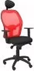 Silla Jorquera Malla Rojo Cabecero Fijo Asiento Bali Negro 15srba | 15SRBALI840C | 8436563384974