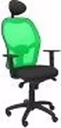 Silla Jorquera Malla Verde Cabecero Fijo Asiento Bali Negro 15svb | 15SVBALI840C | 8436563385025