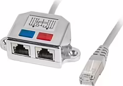Splitter Lanberg Lan Rj45 A 2xrj45 Ftp Transmision Bidireccional  | AD-0026-S | 5901969413328