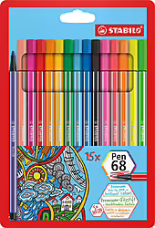 Stabilo 68 Pastell 15er Rotulador Multi Multicolor 15 Pieza(s) | 6815-2 | 4006381456418