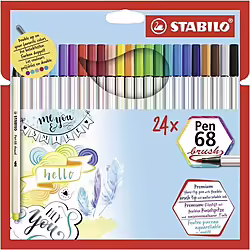 Stabilo Pen 68 Brush Rotulador Multicolor 24 Pieza(s) | 568/24-211 | 4006381561068 | 27,99 euros