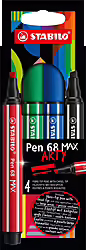 Stabilo Pen 68 Max Rotulador Negro, Azul, Rojo 4 Pieza(s) | 4006381589994 | 8,99 euros
