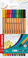 Stabilo Point 88 Estuche Rotuladores Punta Fina 0.4mm Con 10 Colo | 8810 | 4006381217842