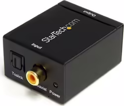 StarTech.com Adaptador Conversor de Audio Digital Coaxial SP | SPDIF2AA | Hay 1 unidades en almacén