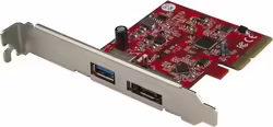 Startech.com Tarjeta Pci Express Usb 3.1 De 10 Gbps Y Esata - Hub | PEXUSB311A1E | 0065030875059 | 45,38 euros