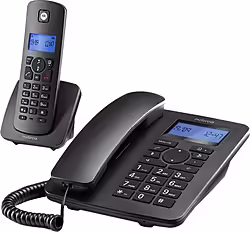 Telefono Motorola C4201 Combo Inalambrico Fijo Negro E10e09k19b1g | E10E09K19B1GSG03 | 5055374707616