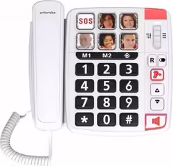 Telefono Swissvoice Senior Con Cable Xtra1110 Blanco Atl1418644 | 3700601418644 | 31,00 euros