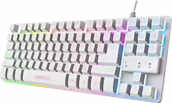 Trust Gxt 833w Thado Teclado Juego Usb Qwerty Español Blan | 8713439247398 | 25,00 euros